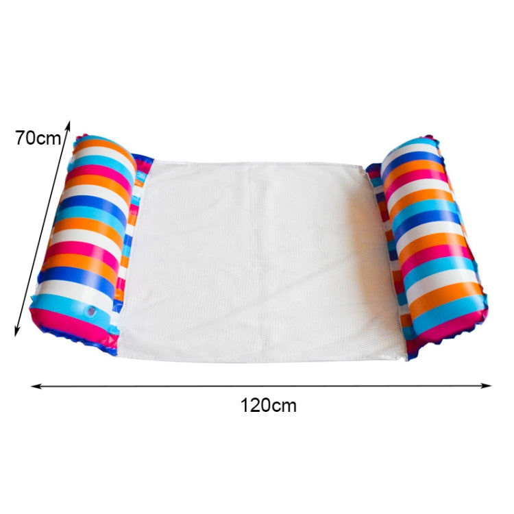 MT-2204008 Color Vertical Stripe PVC Inflatable Floating Bed Reluova