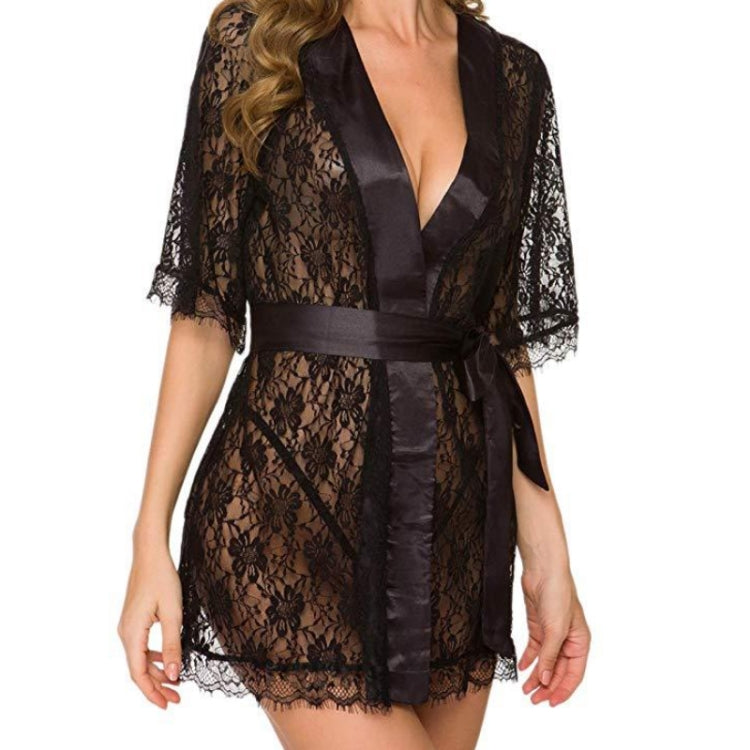 Women Lace Cutout Nightgown Sexy Suit Reluova