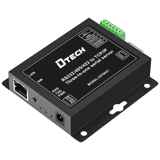 DTECH IOT9031 RS232/485/422 To TCP 3 In 1 Serial Server, CN Plug My Store