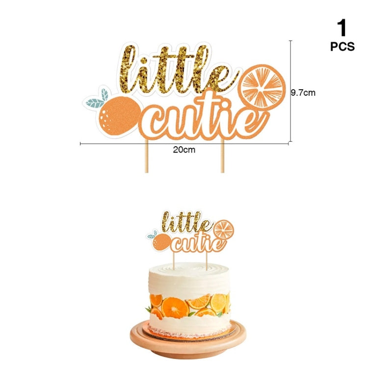 Citrus Pattern Themed Baby Birthday Party Decoration