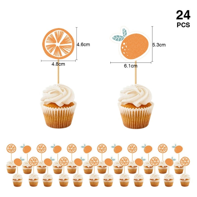 Citrus Pattern Themed Baby Birthday Party Decoration