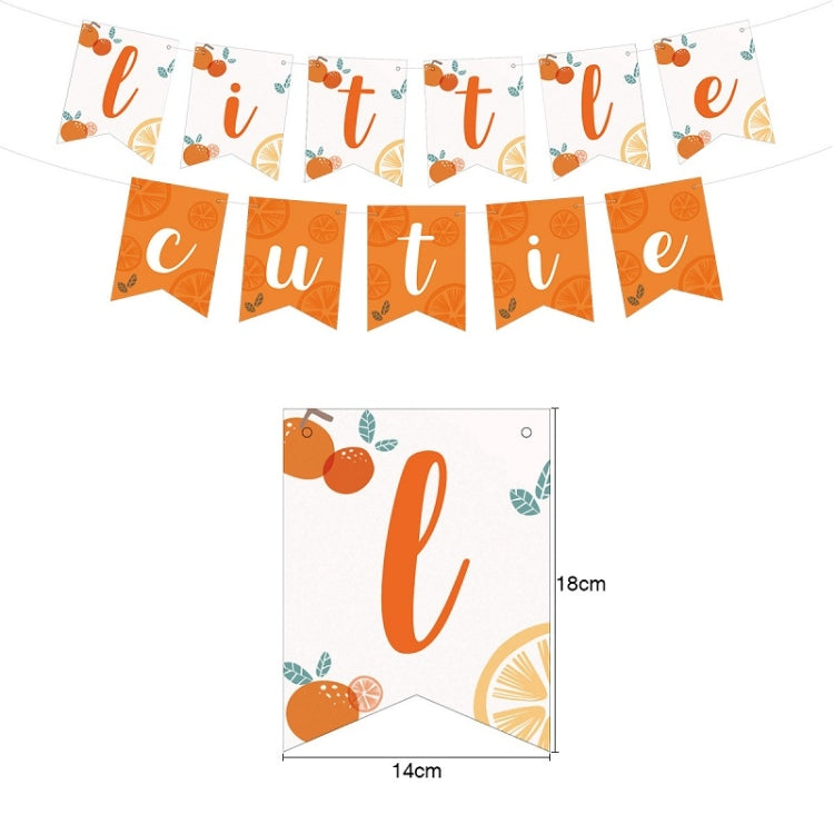 Citrus Pattern Themed Baby Birthday Party Decoration