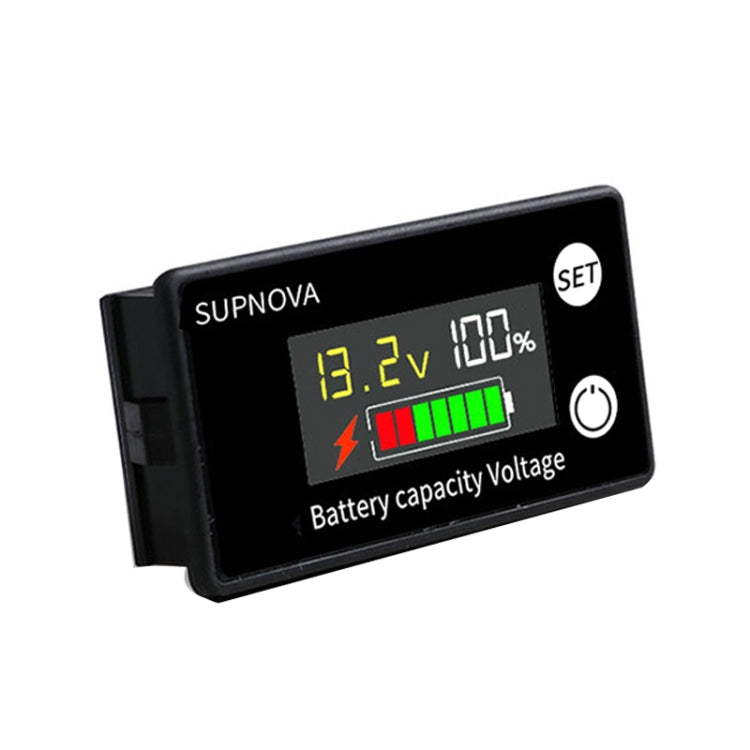 SUPNOVA LCD Color Screen DC Voltmeter Lithium Storage Battery Meter, Style: