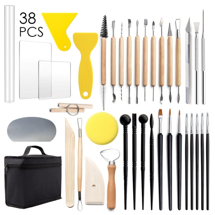 38 In 1 Pottery Tool Kit Pottery Clay Carving Knife My Store