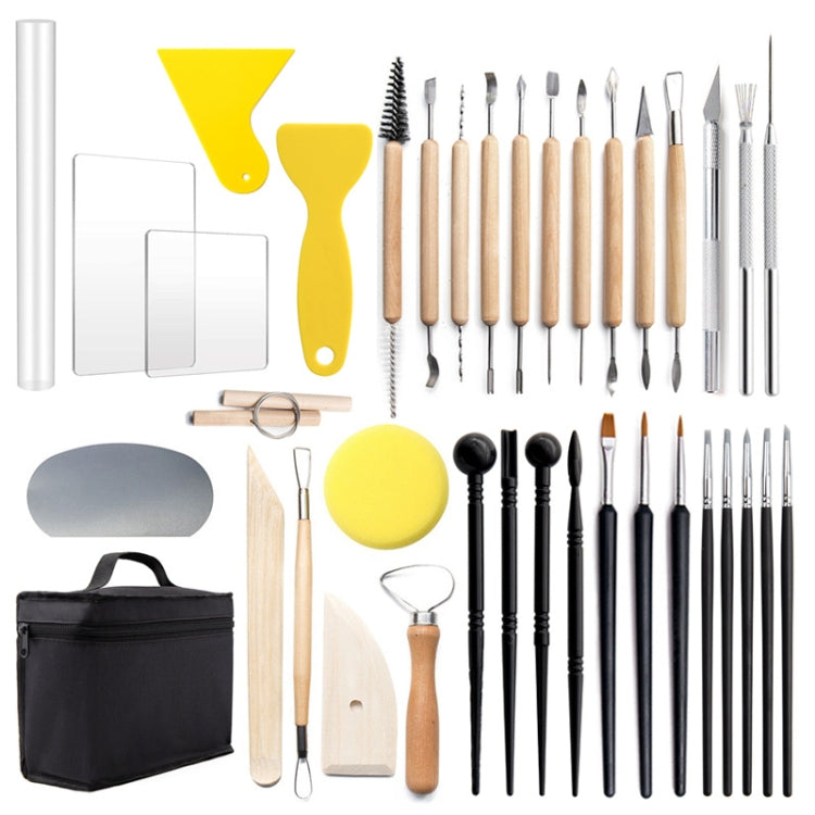 38 In 1 Pottery Tool Kit Pottery Clay Carving Knife My Store