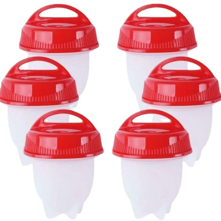 6 PCS/Set Eierkokers Cooker Silicone Non-stick Egg Steamer-Reluova