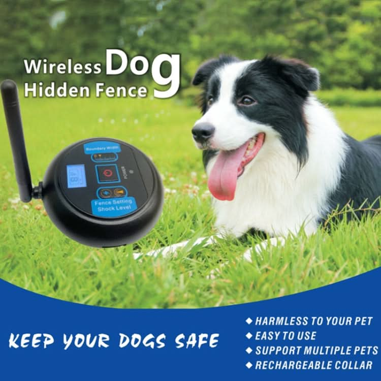 Pet Wireless Trainer Bark Stopper Electronic Fence, Specification: - Reluova