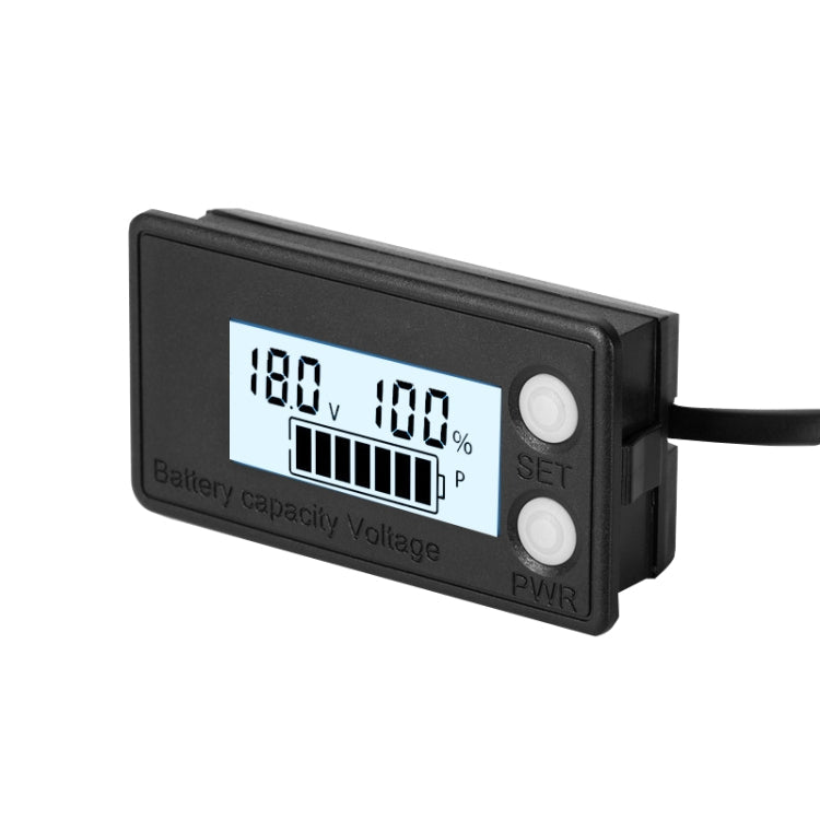 Waterproof LCD Two-wire Lead-acid Lithium Battery Digital Display Voltage Meter Reluova