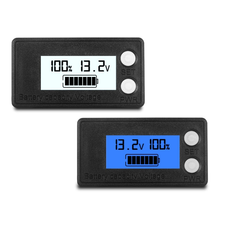 Waterproof LCD Two-wire Lead-acid Lithium Battery Digital Display Voltage Meter Reluova