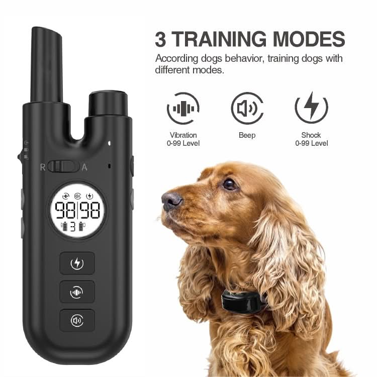 Intelligent Remote Control Dog Trainer Automatic Barking Stop Collar - Reluova