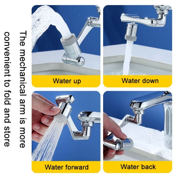 Faucet Robot Arm Universal Extender 1080 Degree Lifting Aerator Reluova