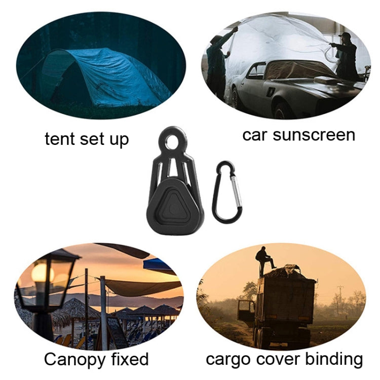 10 PCS Awning Banner Tarpaulin Plastic Clip Field Camping Mountaineering Tent Clip