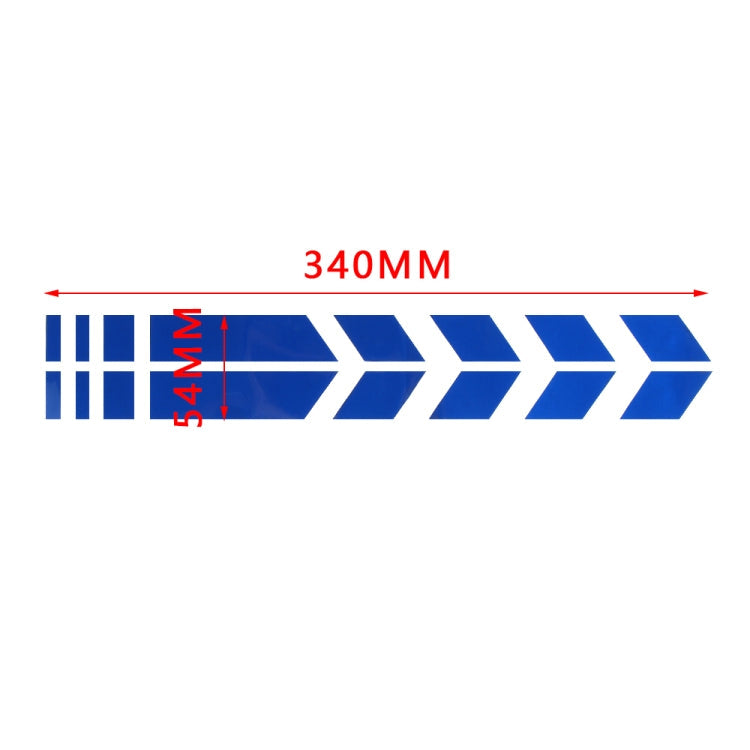 10 PCS Car Stripe Reflective Sticker Motorcycle Fender Arrow Stickers