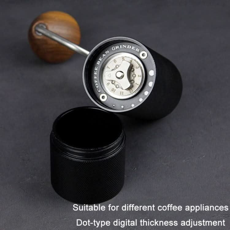 CNC Stainless Steel Hand Crank Coffee Bean Grinder Reluova