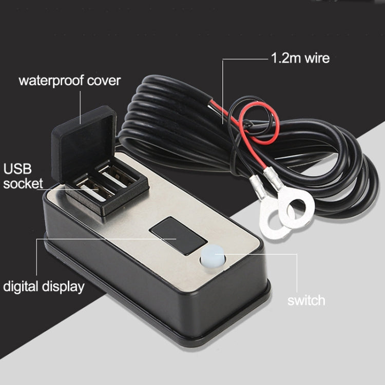 Digital Display Dual USB Universal Waterproof Motorcycle Mobile Phone Charger ÎҵÄÉ̵ê