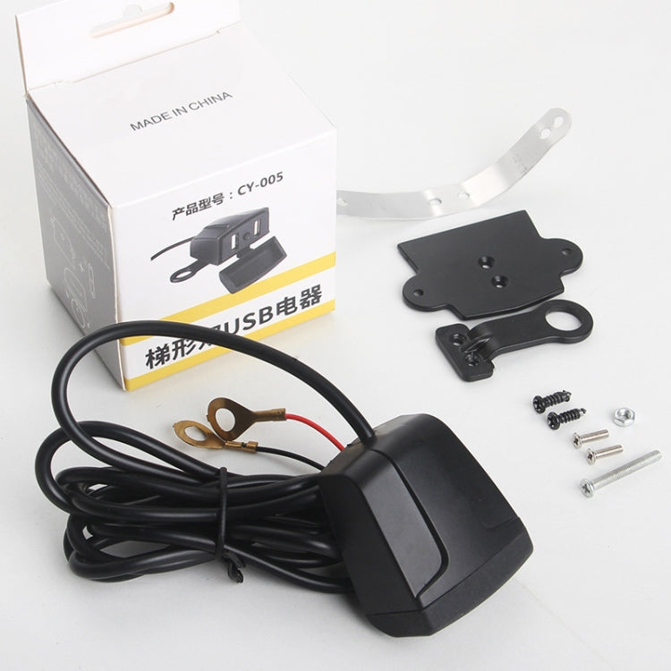 2 PCS Motorcycle Dual USB Charger Waterproof Handlebars Rearview Mirror Universal-Reluova