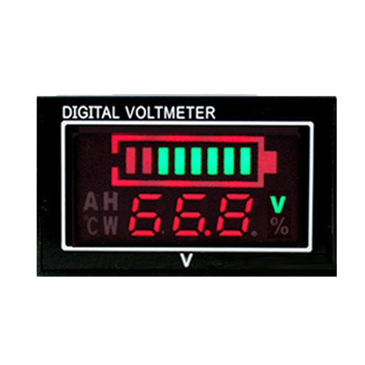 Car Waterproof DC Digital Voltmeter Battery Percentage Display