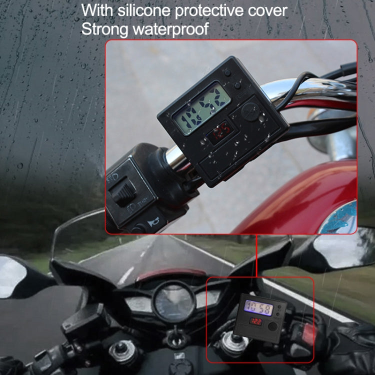 Motorcycle Clock Digital Display Dual USB Phone Charger Waterproof 5V 3A Fast Charge ÎҵÄÉ̵ê