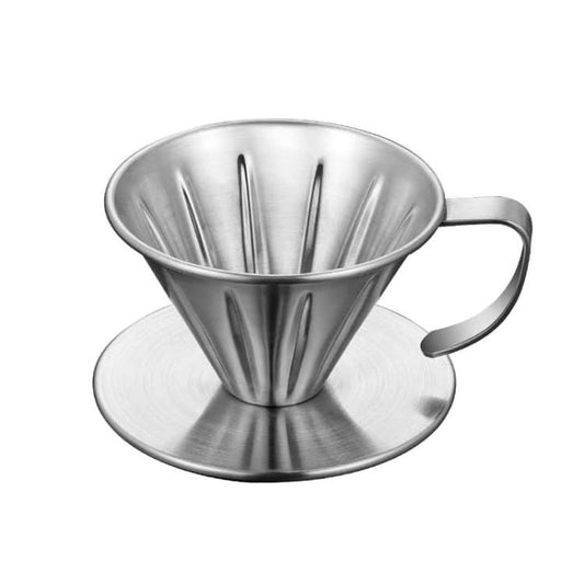 Double-layer Stainless Steel Pour-over Coffee Filter, Size: Reluova