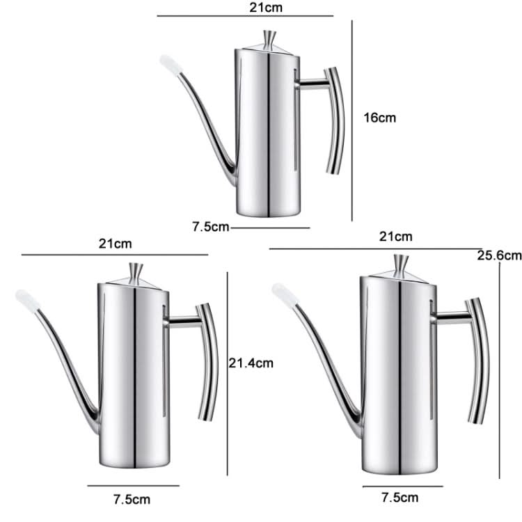 304 Stainless Steel Kitchen Can Press Leak-proof Oil Pot-Reluova