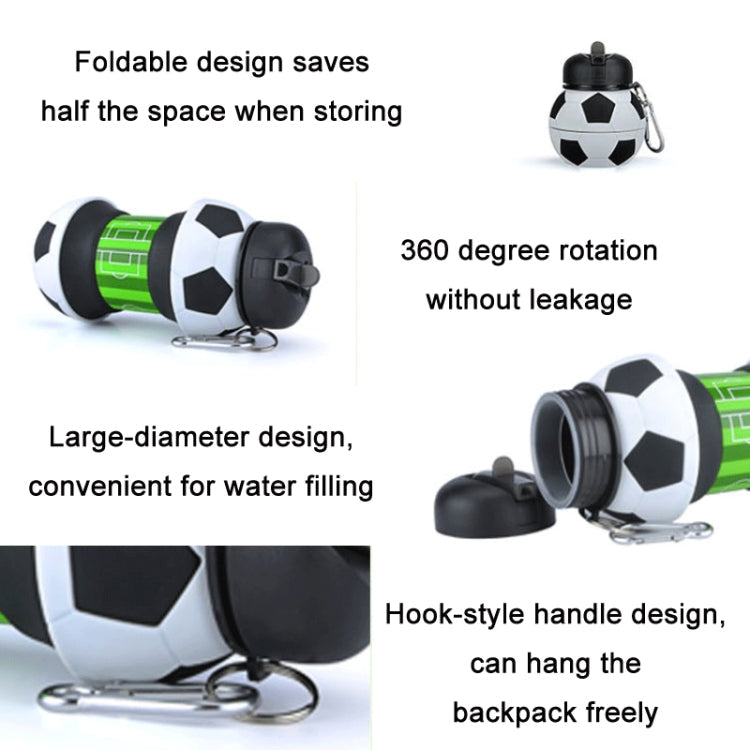 Outdoor Sports Anti-fall Water Bottle Portable Leak-proof Silicone Folding Cup, Shape: Reluova