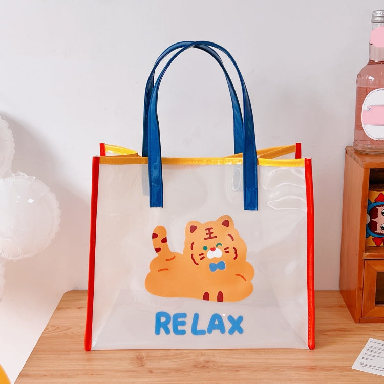 Summer Girl Jelly Bag Cartoon Transparent Shoulder Bag Waterproof Beach Bag My Store