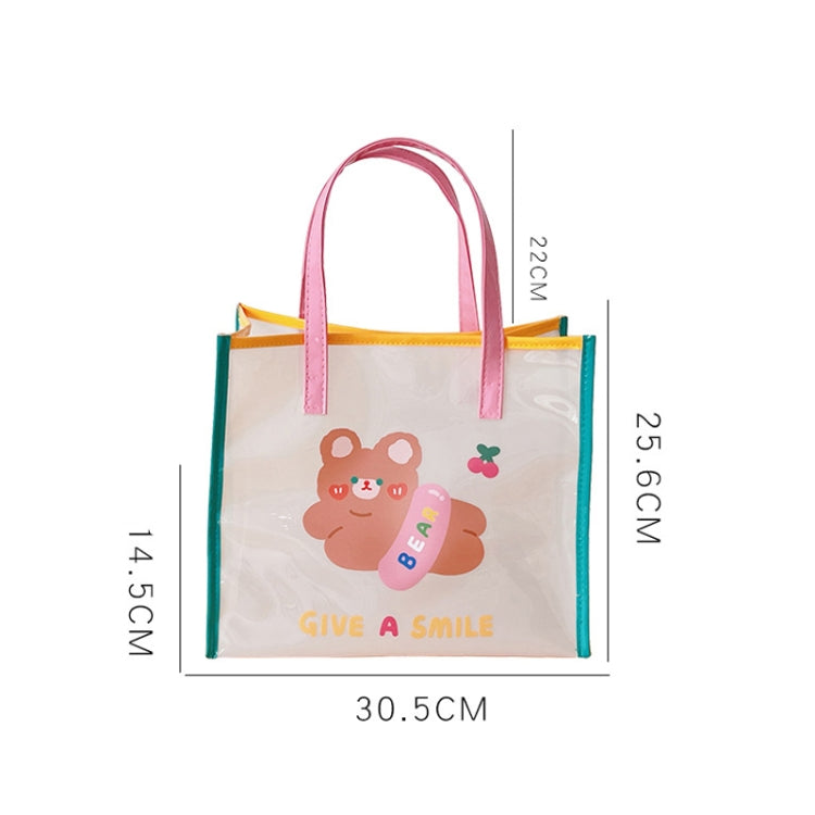 Summer Girl Jelly Bag Cartoon Transparent Shoulder Bag Waterproof Beach Bag My Store