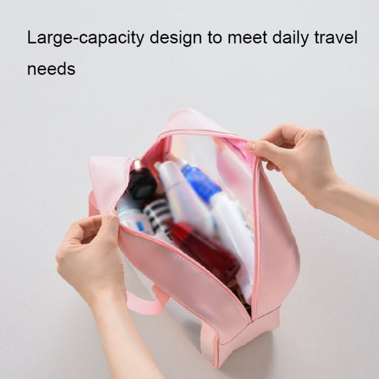 PVC Transparent Waterproof Portable Cosmetic Bag, Size: Reluova