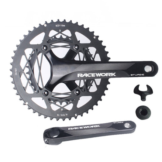 RACEWORK RKRFA Road Bike Aluminum Alloy 22-speed Crankset, Spec: