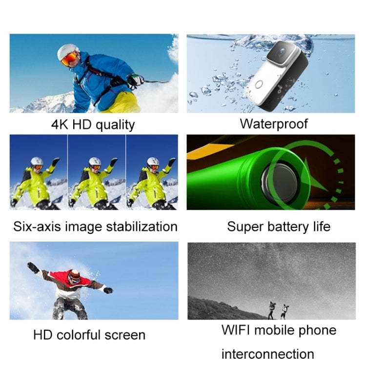 C200 4K Face Recognition WIFI Anti-Shake Outdoor Cycling Waterproof Sports Camera