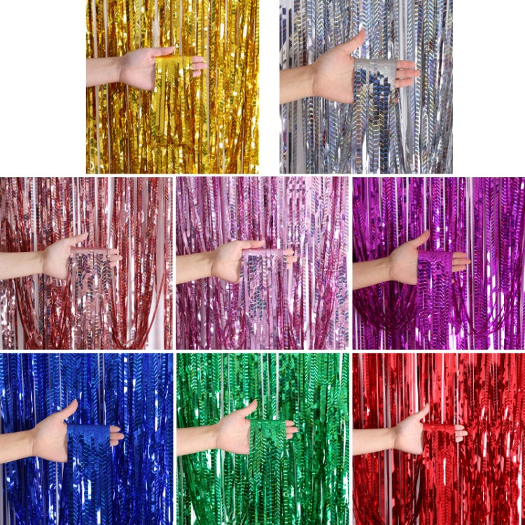 2 PCS Laser Rain Curtain Birthday Party Background Wall Decoration, Series 1