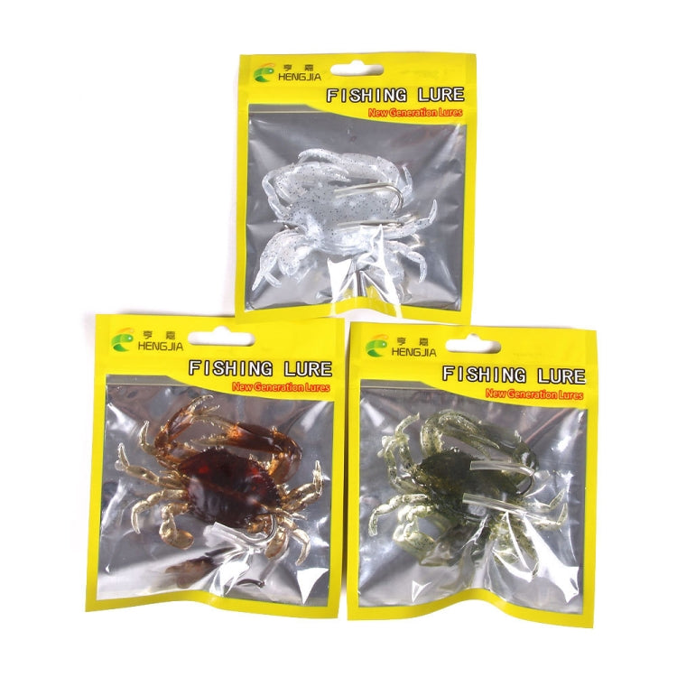 3 PCS HENGJIA SO068 Submerged Crab Hook Anti-hanging Bottom Ice Fishing Bait-Reluova