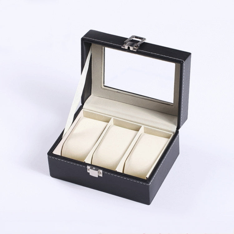 3 Bit PU Leather Watch Storage Box Display Box-Reluova