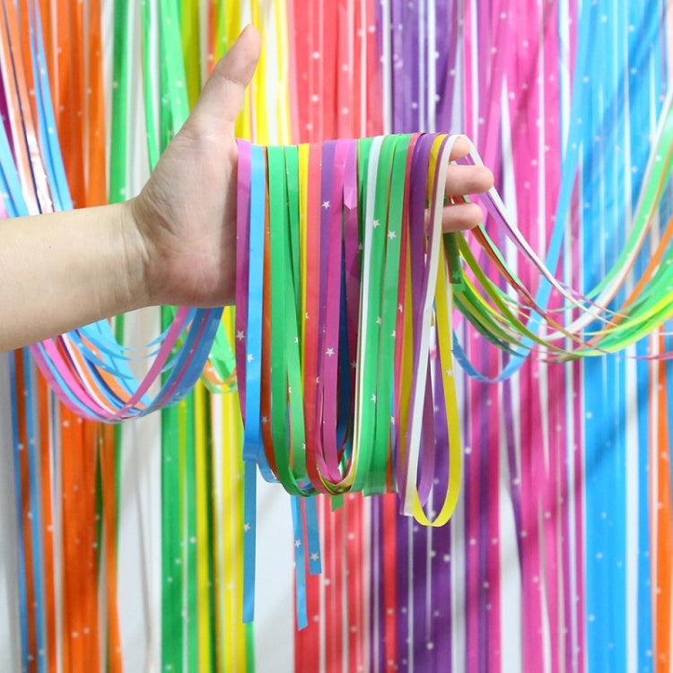 1x2.5M Splicing Color Rain Curtain Birthday Party Surprise Arrangement Props-Reluova