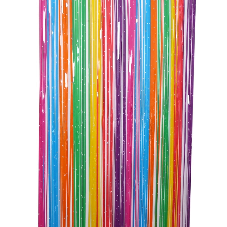 1x2.5M Splicing Color Rain Curtain Birthday Party Surprise Arrangement Props-Reluova