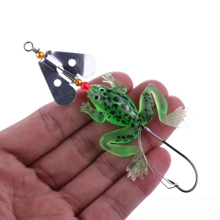 2 Sets HENGJIA SP011 7cm 6g Frog Soft Fish Sequins Freshwater Single Hook Bionic Bait-Reluova