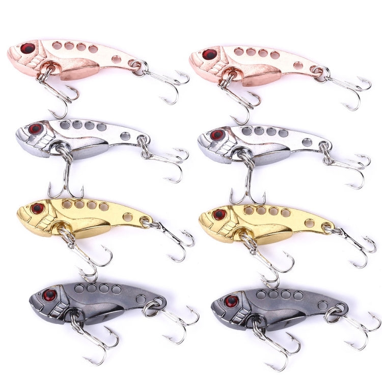 1 Set HENGJIA VIB013 Metal VIB Fake Bait Electroplated Hard Bait