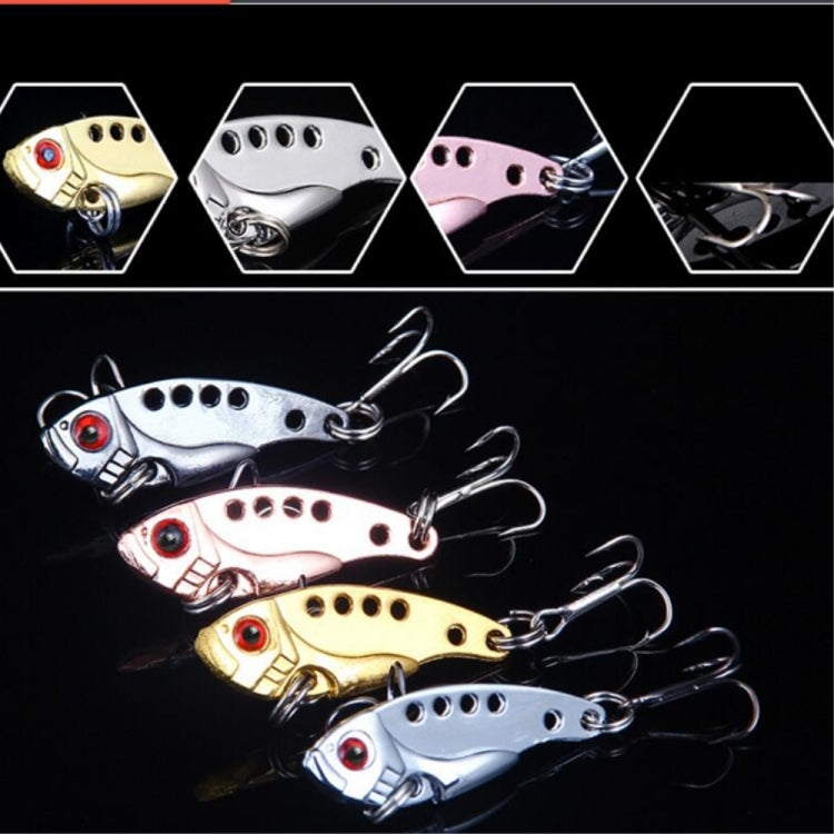 1 Set HENGJIA VIB013 Metal VIB Fake Bait Electroplated Hard Bait