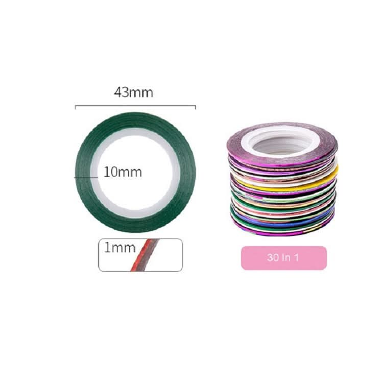 Sticky Shiny Nail Art Decorative Coil With Adhesive, Specification: Matte 3mm 10 Color Reluova