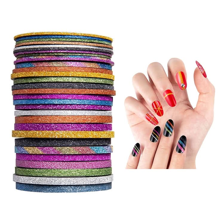 Sticky Shiny Nail Art Decorative Coil With Adhesive, Specification: Matte 3mm 10 Color Reluova