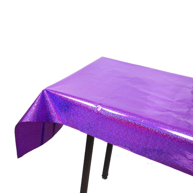 Birthday Party Foil Laser Tablecloth Wedding Decoration Supplies