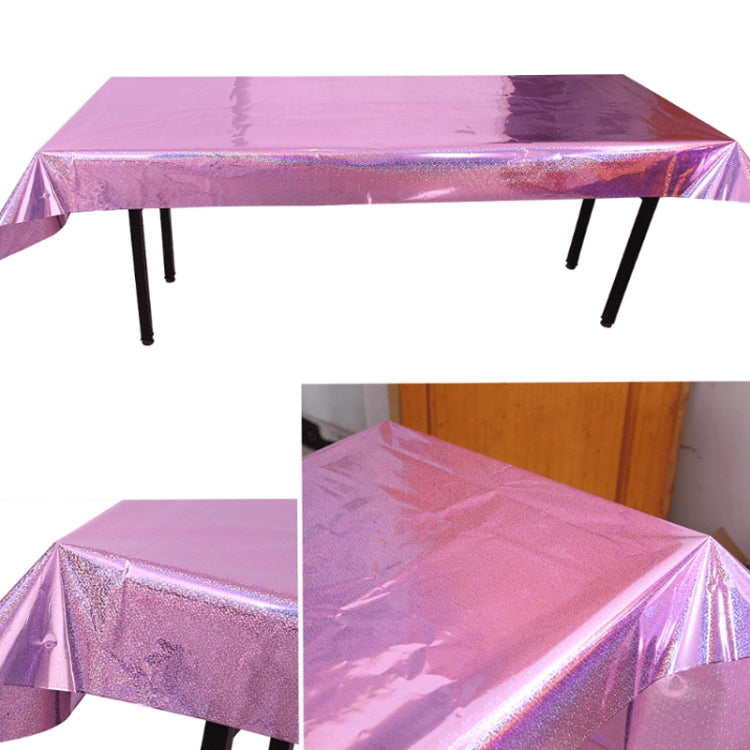 Birthday Party Foil Laser Tablecloth Wedding Decoration Supplies