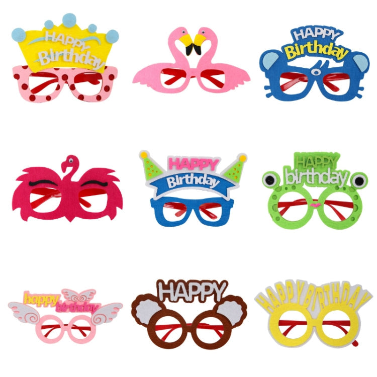 2 PCS Funny Glasses Birthday Party Cartoon Decoration Photo Props, Shape: