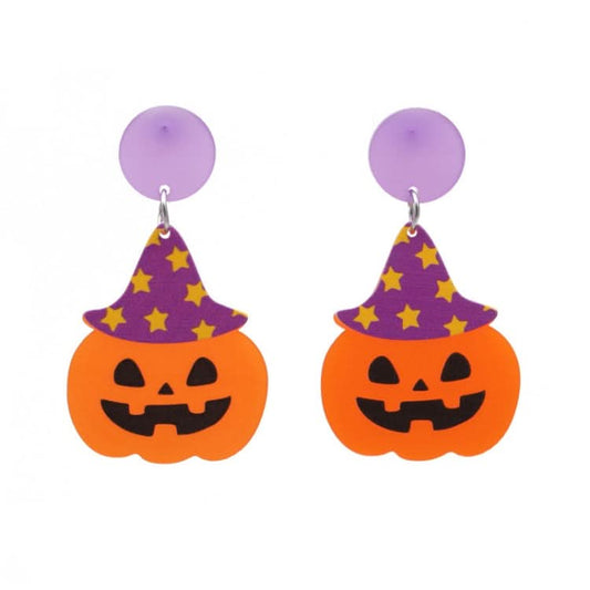 Halloween Acrylic Earrings Personality Festive Jewelry, Style: E000173 Love Reluova