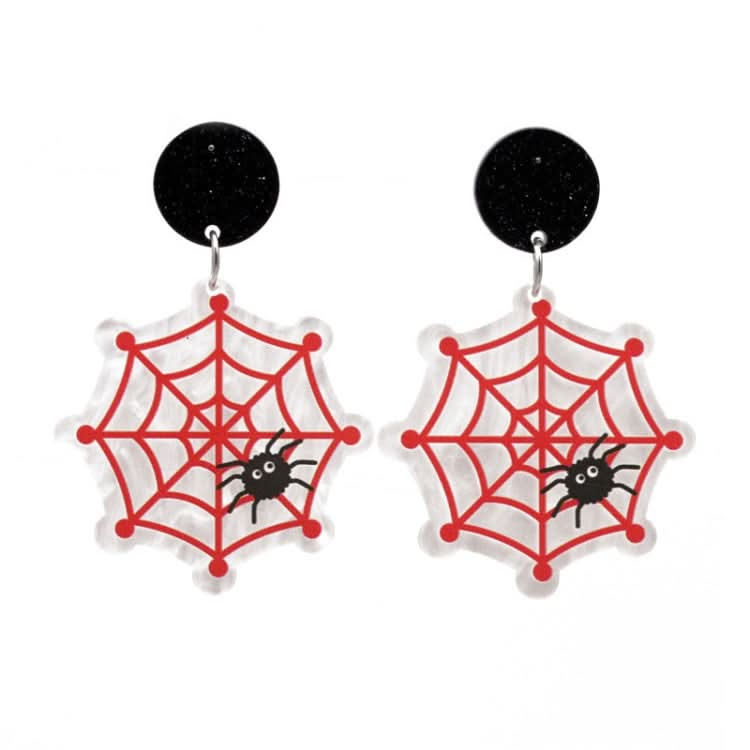 Halloween Acrylic Earrings Personality Festive Jewelry, Style: E000173 Love Reluova