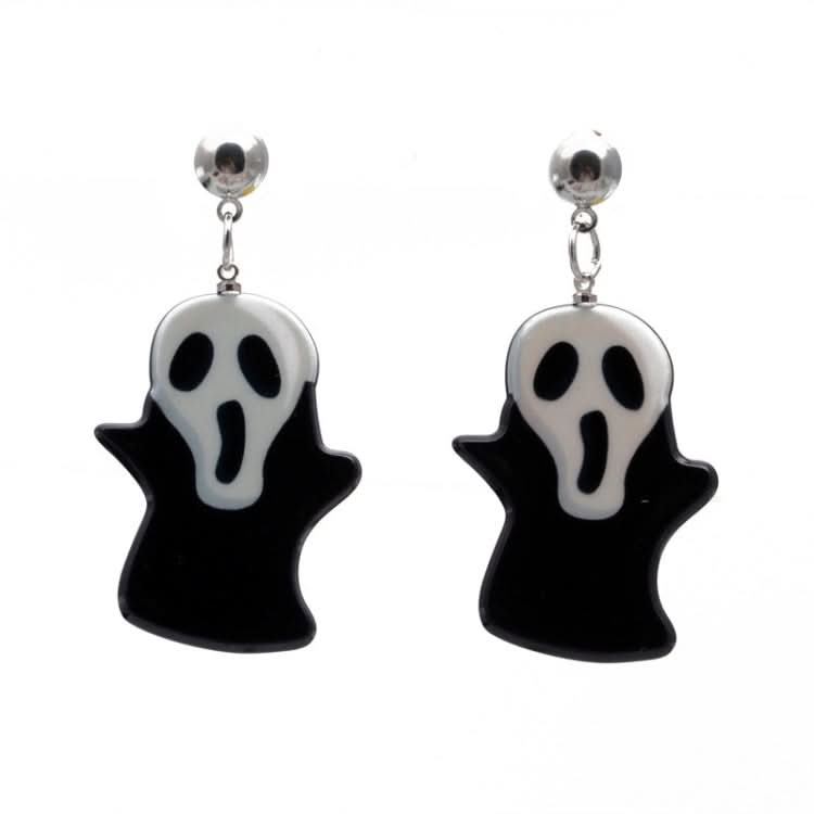 Halloween Acrylic Earrings Personality Festive Jewelry, Style: E000173 Love Reluova