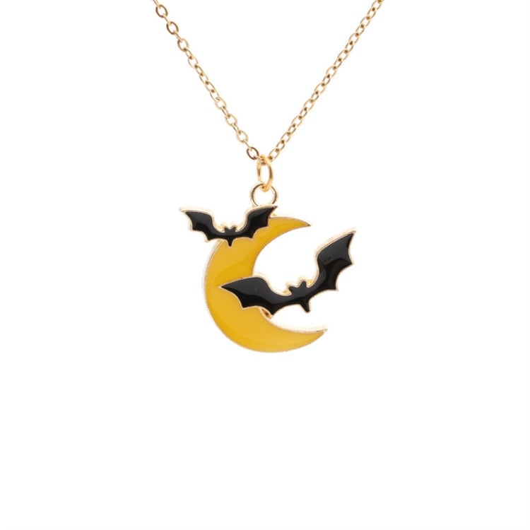 Halloween Personalized Alloy Electroplating Moon Bat Jewelry