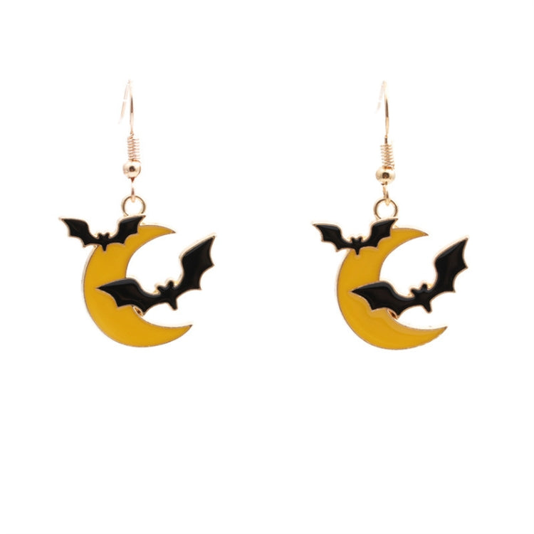 Halloween Personalized Alloy Electroplating Moon Bat Jewelry