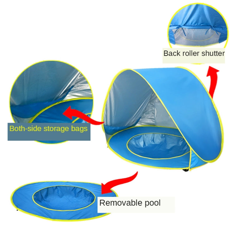 Baby Beach Tent With Pool Portable Foldable Sunshelter