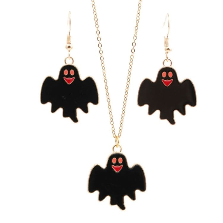 Halloween Alloy DIY Jewelry Bat Ghost Earrings Necklace Reluova